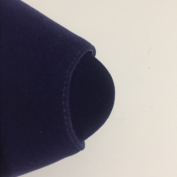 Qupid Velvet Peep Toe Heels Sz 8.5 - Picture 6 of 9